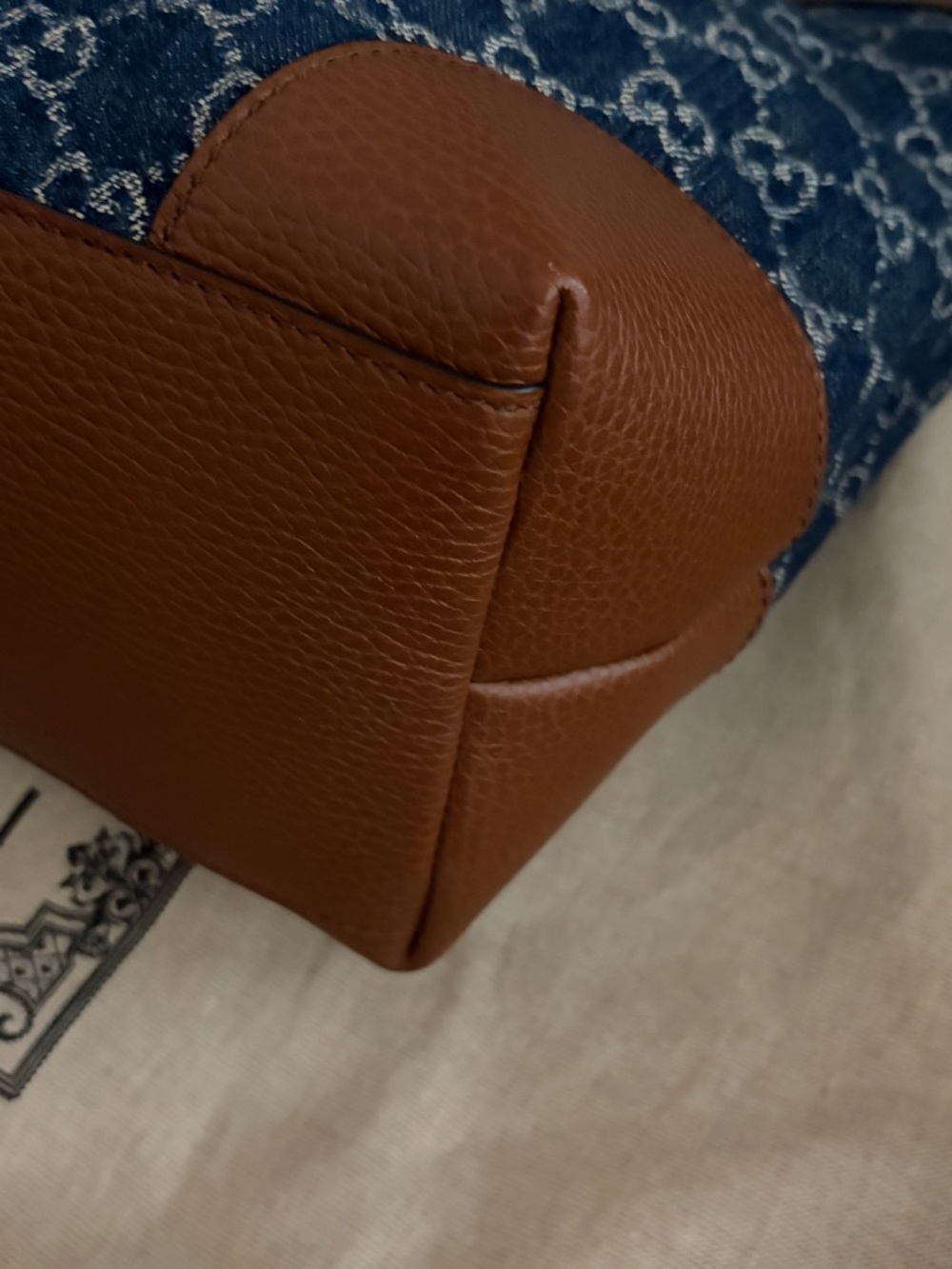 Gucci Ophidia GG Denim Tote Bag - Picture 7 of 13